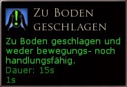 Zu Boden geschlagen